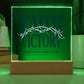 Faith Victory Acrylic Square Plaque – Strength in Faith, Power in Victory