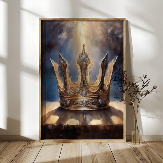The Crown of Glory Christian Wall Art – Symbol of Eternal Reward & Christ's Kingship